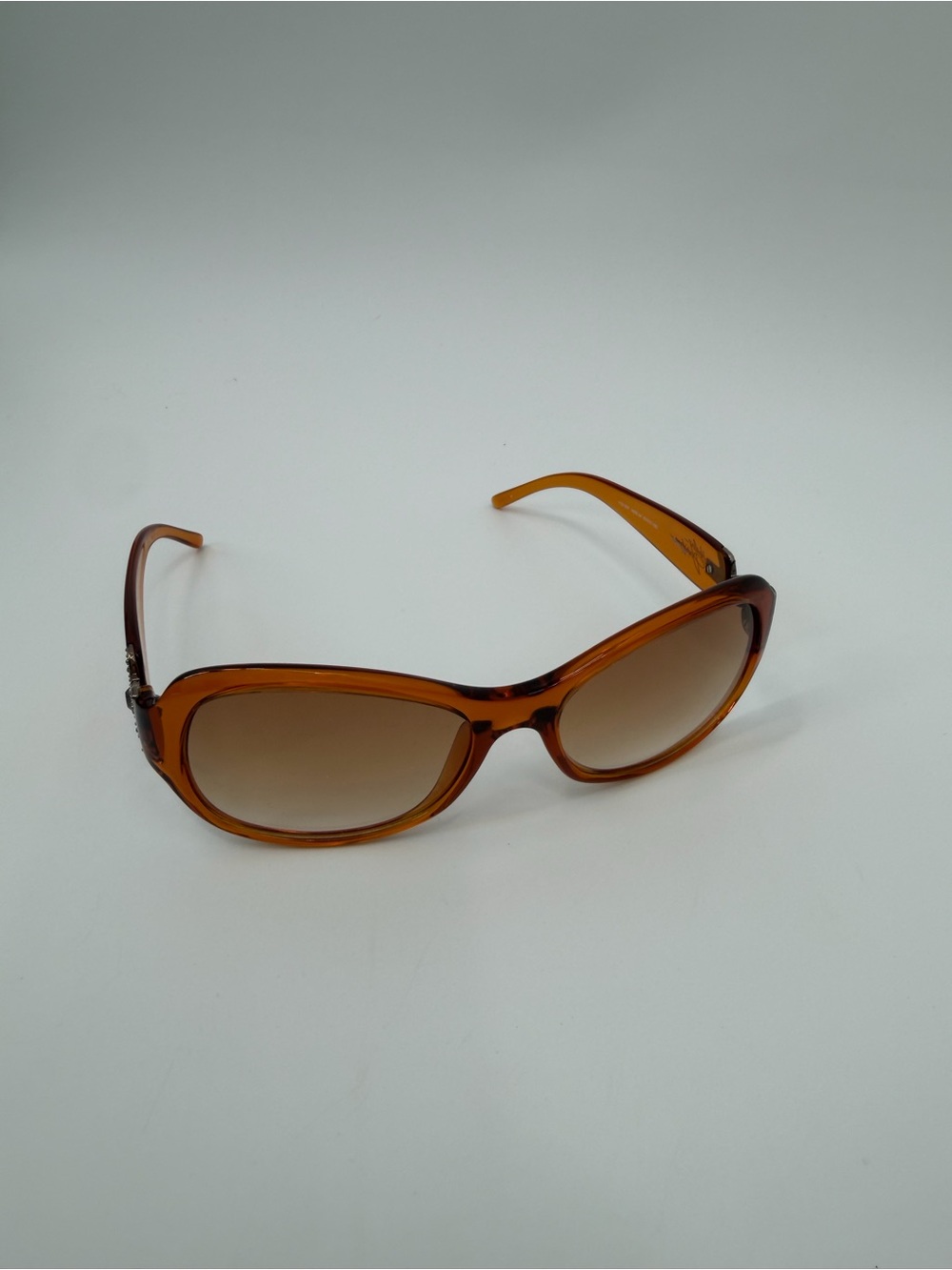 Harley Davidson HDX 827 Amber Crystal Sunglasses Y2K
